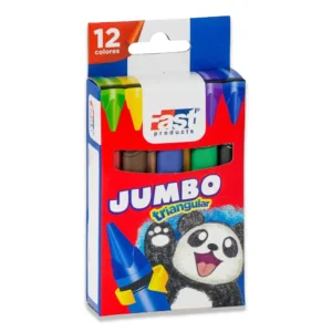 CRAYONES FAST JUMBO TRIANGULAR 12 UND