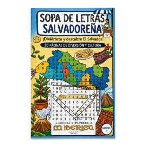SOPA DE LETRAS SALVADOREÑA MEDIA CARTA