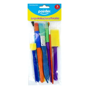 Set de Pinceles y Brochas Pointer 9 piezas