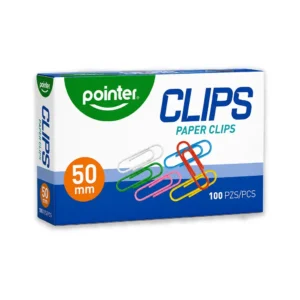 Clips Jumbo Pointer Colores 50 mm