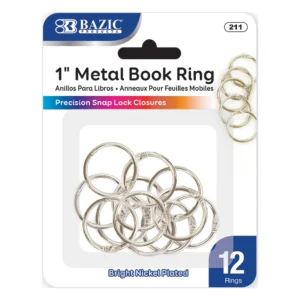 Argollas Metalicas 1 Pulgada 12 piezas