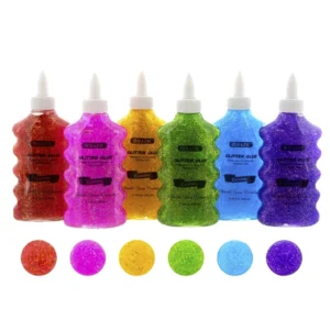 Goma Bazic Cosmic con Glitter Colores Neon 200 ml