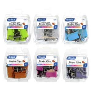 Prensa Papel Bazic Colores Blister 12PZ