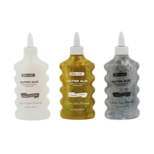 Goma Bazic con Glitter Blanco, Dorado, Plateado 200 ml