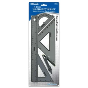Estuche D/geometria Bazic 30 cm+compas