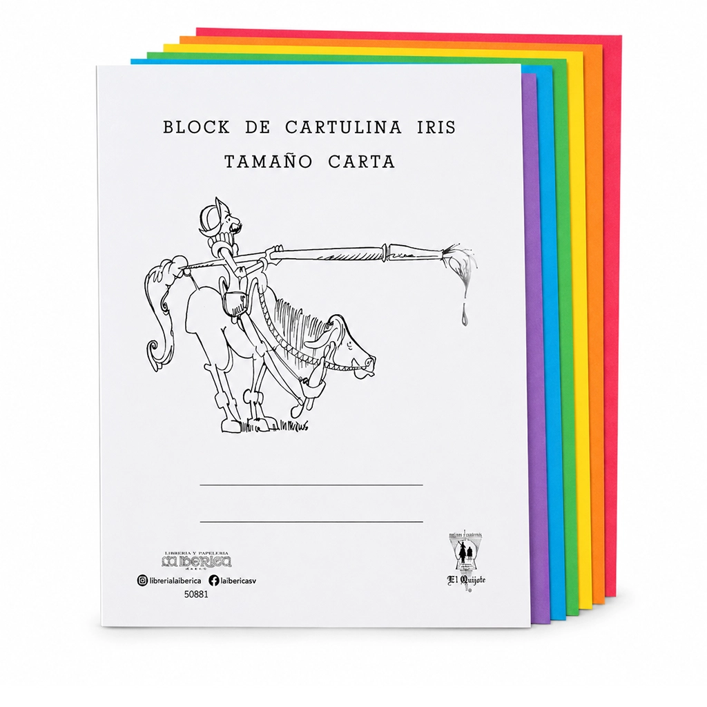 Block de Cartulina Iris Tamaño Carta El Quijote