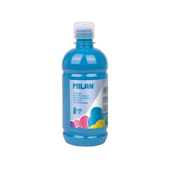 Tempera Milan 500ml Azul Cyan