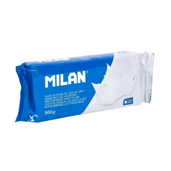 PASTA PARA MODELAR MILAN BLANCA SECADO AL AIRE 500 GRS